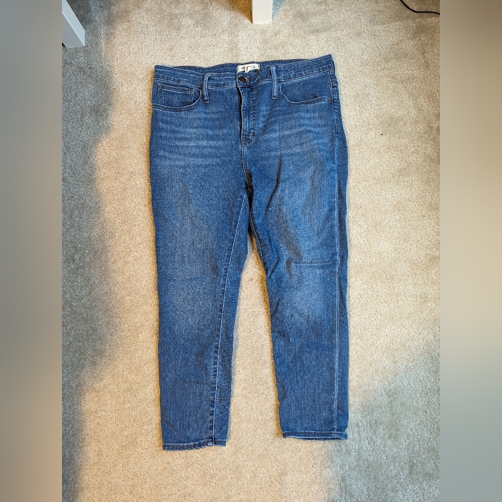 Madewell roadtripper crop jeans